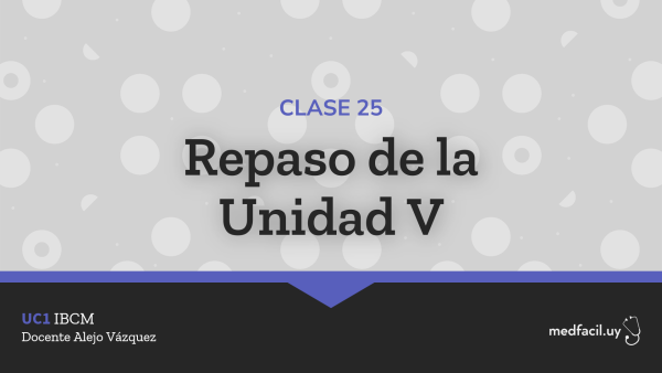 Clase 25: Repaso de la Unidad V